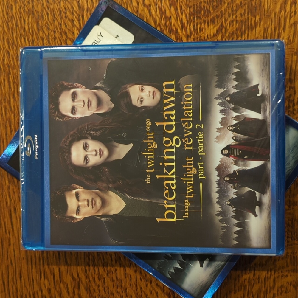 New Twilight Breaking Dawn Blu-ray